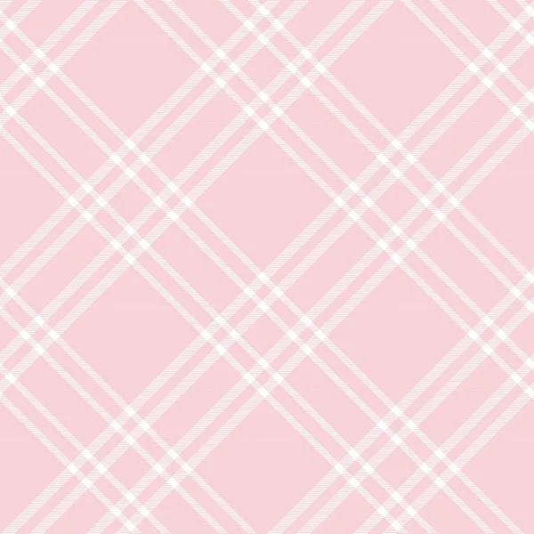 Pink Diagonal Plaid Tartan Texturované Bezešvý Vzor Design Vhodný Pro — Stockový vektor