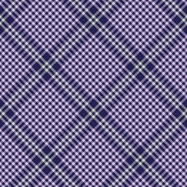 Lila Diagonal Plaid Tartan Texturiertes Nahtloses Muster Für Modetextilien Und — Stockvektor