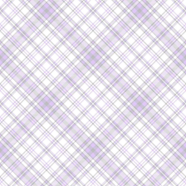 Purple Diagonal Plaid Tartan Textured Seamless Pattern Design Suitable Fashion — Stock Vector