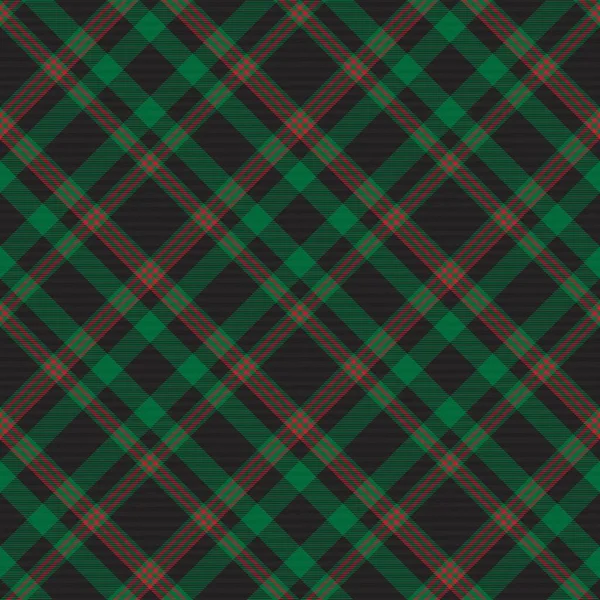 Vert Diagonal Plaid Tartan Texturé Design Motif Sans Couture Adapté — Image vectorielle