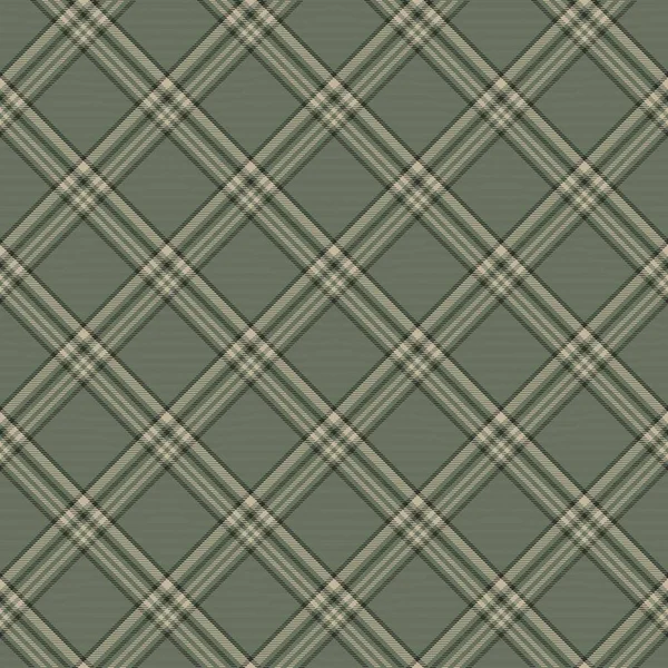 Green Diagonal Plaid Tartan Texturované Bezešvý Vzor Design Vhodný Pro — Stockový vektor