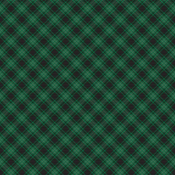 Green Diagonal Plaid Tartan Teksturowane Bezszwowe Wzornictwo Nadaje Się Tkanin — Wektor stockowy