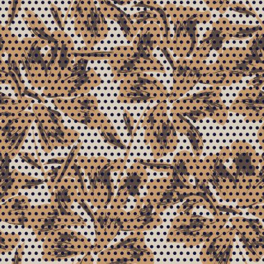 Moda tekstil ve grafikleri için noktalı dokuları olan çiçeksiz desen.