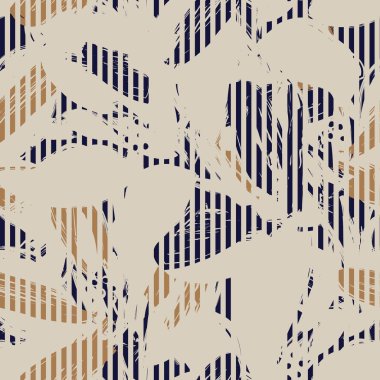 Moda tekstil ve grafikleri için çizgili dokuları olan çiçeksiz desen