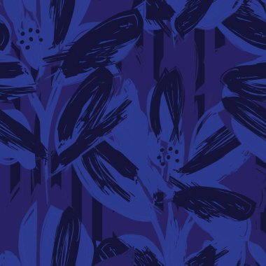 Moda tekstil ve grafikleri için çizgili dokuları olan çiçeksiz desen