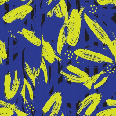 Moda tekstil ve grafikleri için çizgili dokuları olan çiçeksiz desen