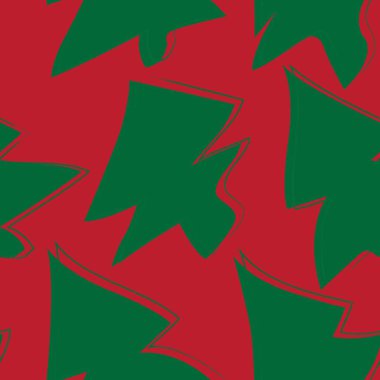 Web sitesi grafikleri ve moda tekstili için Noel Ağacı kusursuz desen tasarımı