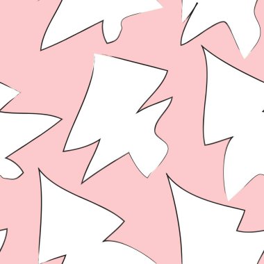 Web sitesi grafikleri ve moda tekstili için Noel Ağacı kusursuz desen tasarımı