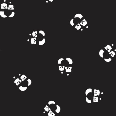 Web sitesi grafikleri ve moda tekstili için Noel Kardan Adam kusursuz desen tasarımı