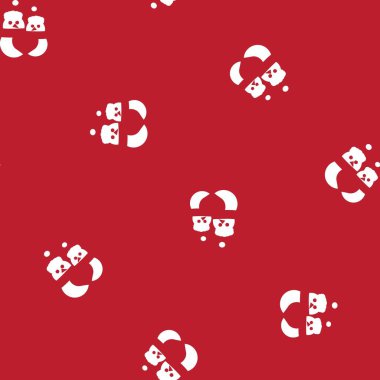 Web sitesi grafikleri ve moda tekstili için Noel Kardan Adam kusursuz desen tasarımı