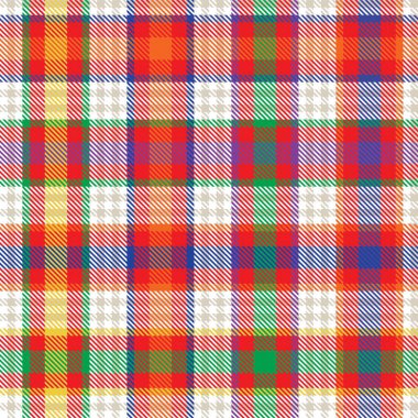 Gökkuşağı Ekoseli, kareli, ekose desenli moda tekstil ve grafikleri için uygun