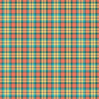 Renkli Ekose desenli moda tekstil ve grafikleri için pürüzsüz desen