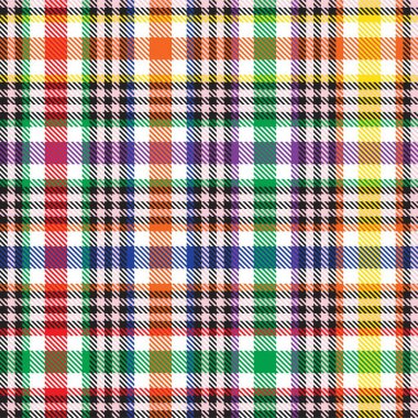 Gökkuşağı Ekoseli, kareli, ekose desenli moda tekstil ve grafikleri için uygun