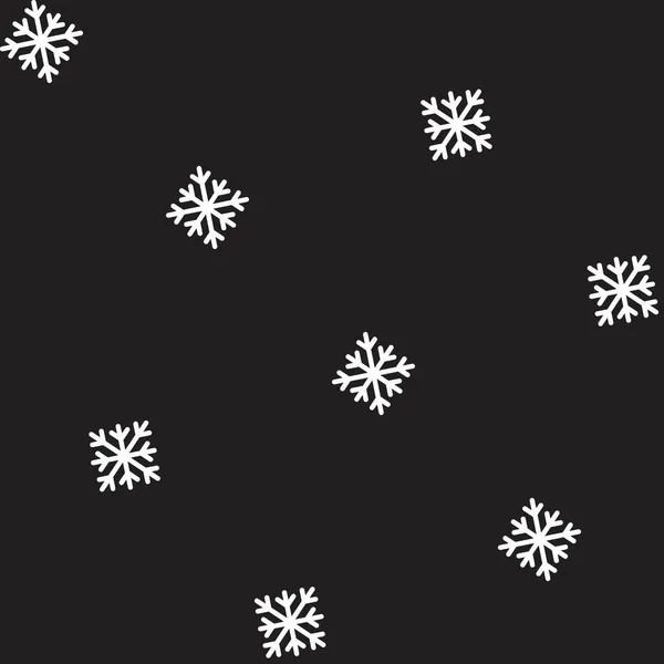 Christmas Snowflakes Seamless Pattern Design Website Graphics Fashion Textile — Stock Vector