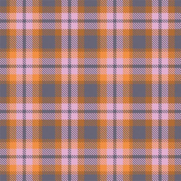 Kleurrijke Plaid Textuur Naadloos Patroon Voor Mode Textiel Graphics — Stockvector