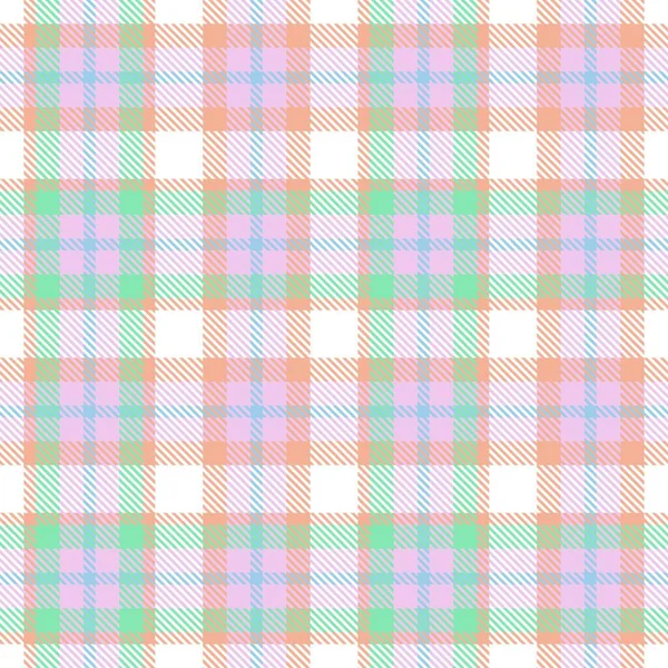 Rainbow Pastel Plaid Naadloos Patroon Voor Mode Textiel Graphics — Stockvector