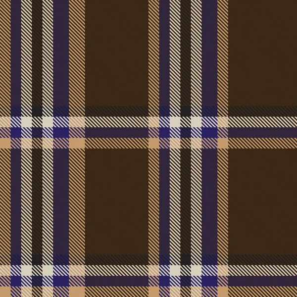 Bruine Ombre Plaid Textuur Naadloos Patroon Geschikt Voor Mode Textiel — Stockvector