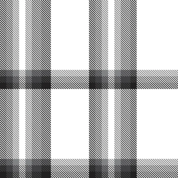 Schwarz Weißes Ombre Plaid Texturiertes Nahtloses Muster Für Modetextilien Und — Stockvektor