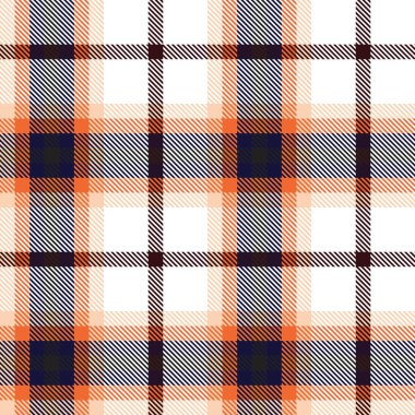 Moda tekstil ve grafikleri için uygun turuncu Ombre ekose desenli kusursuz desen
