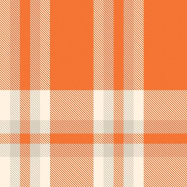 Moda tekstil ve grafikleri için uygun turuncu Ombre ekose desenli kusursuz desen
