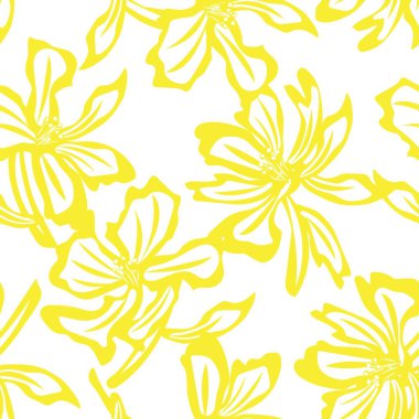 Moda tekstil, grafik, arka plan ve el sanatları için çiçek desensiz arkaplan