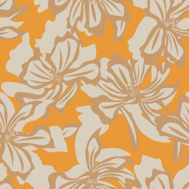 Moda tekstil, grafik, arka plan ve el sanatları için çiçek desensiz arkaplan