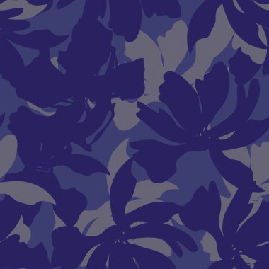 Çiçek fırçası darbeleri moda baskıları, grafikler, arka planlar ve el sanatları için pürüzsüz desen