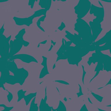 Çiçek fırçası darbeleri moda baskıları, grafikler, arka planlar ve el sanatları için pürüzsüz desen