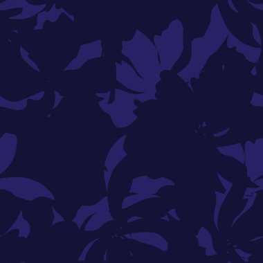 Çiçek fırçası darbeleri moda baskıları, grafikler, arka planlar ve el sanatları için pürüzsüz desen