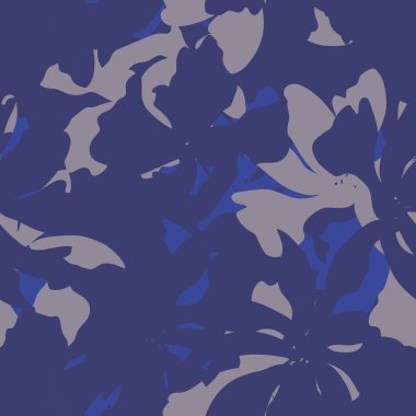 Çiçek fırçası darbeleri moda baskıları, grafikler, arka planlar ve el sanatları için pürüzsüz desen