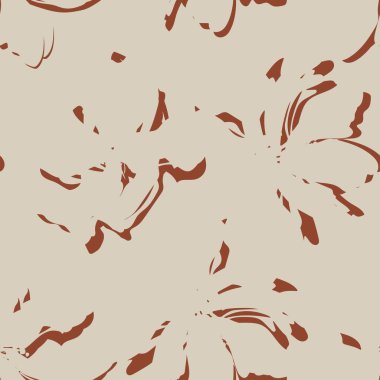 Çiçek fırçası darbeleri moda baskıları, grafikler, arka planlar ve el sanatları için pürüzsüz desen