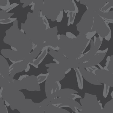 Çiçek fırçası darbeleri moda baskıları, grafikler, arka planlar ve el sanatları için pürüzsüz desen