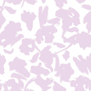 Çiçek fırçası darbeleri moda baskıları, grafikler, arka planlar ve el sanatları için pürüzsüz desen