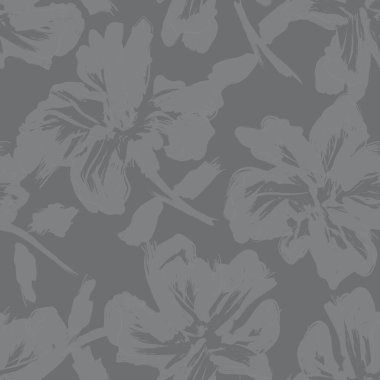 Çiçek fırçası darbeleri moda baskıları, grafikler, arka planlar ve el sanatları için pürüzsüz desen