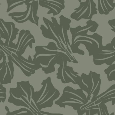 Çiçek fırçası darbeleri moda baskıları, grafikler, arka planlar ve el sanatları için pürüzsüz desen