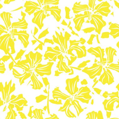 Çiçek fırçası darbeleri moda baskıları, grafikler, arka planlar ve el sanatları için pürüzsüz desen