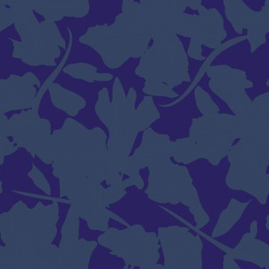 Çiçek fırçası darbeleri moda baskıları, grafikler, arka planlar ve el sanatları için pürüzsüz desen