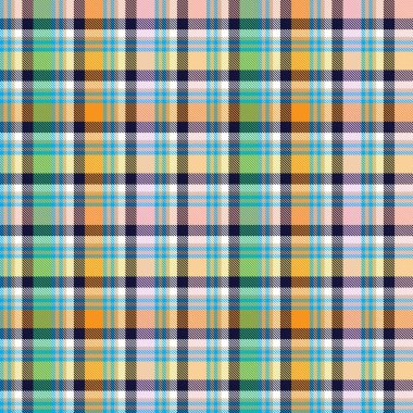 Gökkuşağı Pastel Ekoseli Moda tekstil ve grafikleri için kusursuz desen