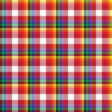 Gökkuşağı Ekoseli, kareli, ekose desenli moda tekstil ve grafikleri için uygun