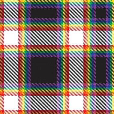 Gökkuşağı Ekoseli, kareli, ekose desenli moda tekstil ve grafikleri için uygun
