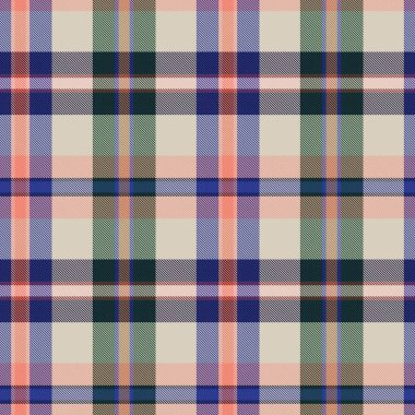 Renkli Ekose desenli moda tekstil ve grafikleri için pürüzsüz desen