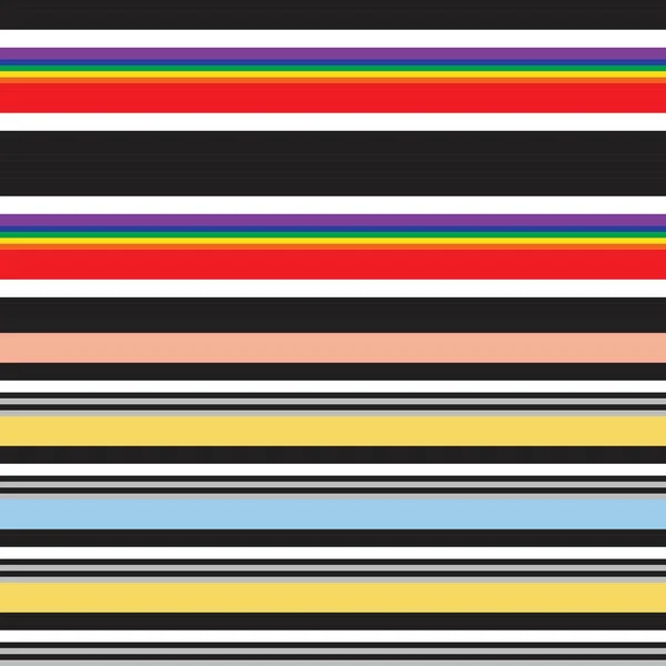 Double Rainbow Pastel Полосатый Рисунок Модных Текстилей Графики — стоковый вектор