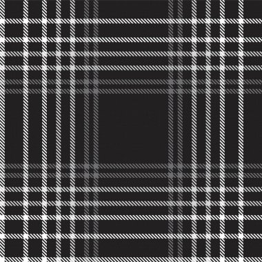Moda tekstil ve grafikleri için uygun siyah ve beyaz desenli ekose desenli