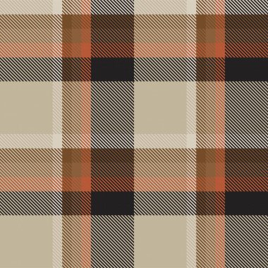 Kahverengi Ombre Ekose desenli moda tekstil ve grafikleri için uygun kusursuz desen