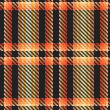 Moda tekstil ve grafikleri için uygun turuncu Ombre ekose desenli kusursuz desen