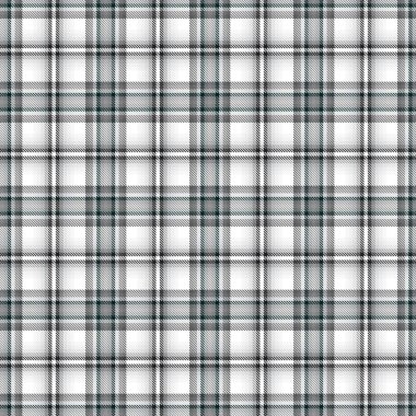 Moda tekstil ve grafikleri için uygun siyah ve beyaz desenli ekose desenli