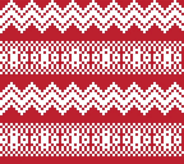 Karácsonyi Vásár Szigetmintázat Háttér Divat Textil Kötött Grafika — Stock Vector