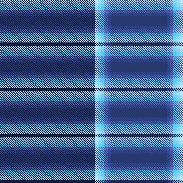 Blue Ombre Plaid Texturovaný Bezešvý Vzor Vhodný Pro Módní Textil — Stockový vektor
