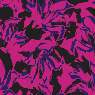 Çiçek fırçası darbeleri moda baskıları, grafikler, arka planlar ve el sanatları için pürüzsüz desen