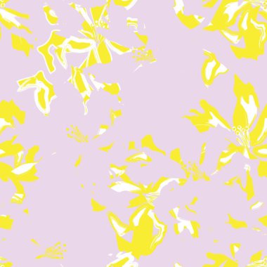 Çiçek fırçası darbeleri moda baskıları, grafikler, arka planlar ve el sanatları için pürüzsüz desen